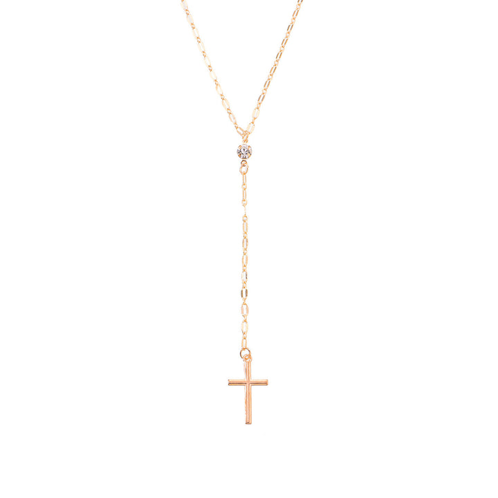 Zart Kreuz Lariat Halskette Karnz