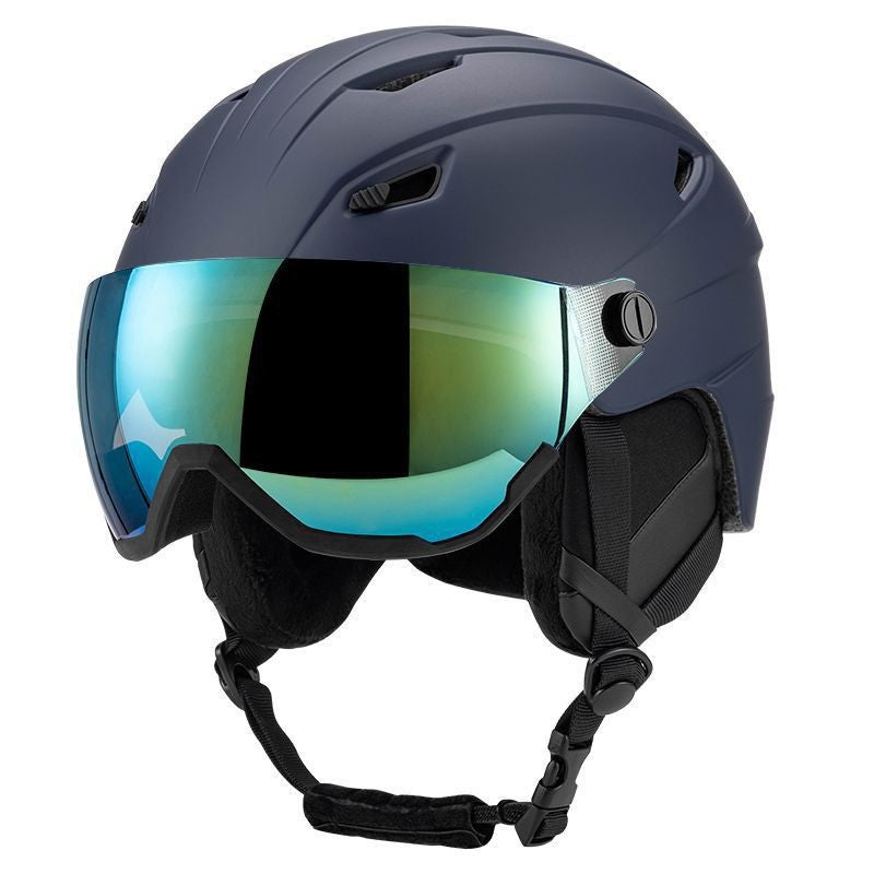 Hochleistungs-Skihelm mit integriertem Visier Karnz