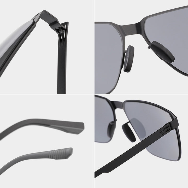 Klassische Übergroße Quadratische Sonnenbrille Karnz
