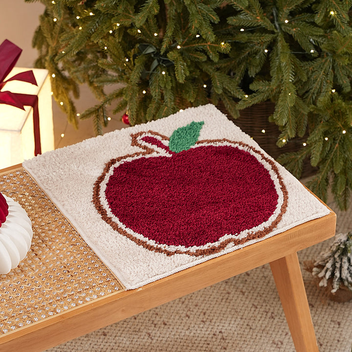 Getuftetes weihnachtliches Tischset mit Lebkuchenhaus-Motiv Karnz