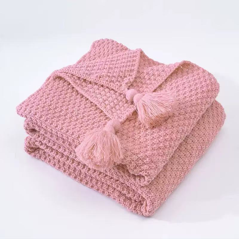 Premium strukturiert Strickwurfdecke