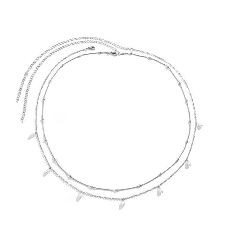 Zarte Schichtenkette Halskette Karnz
