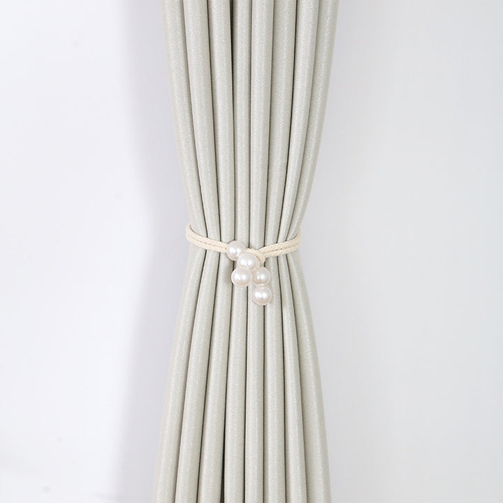 Eleganter Vorhangbinder mit Perlenbesatz Karnz