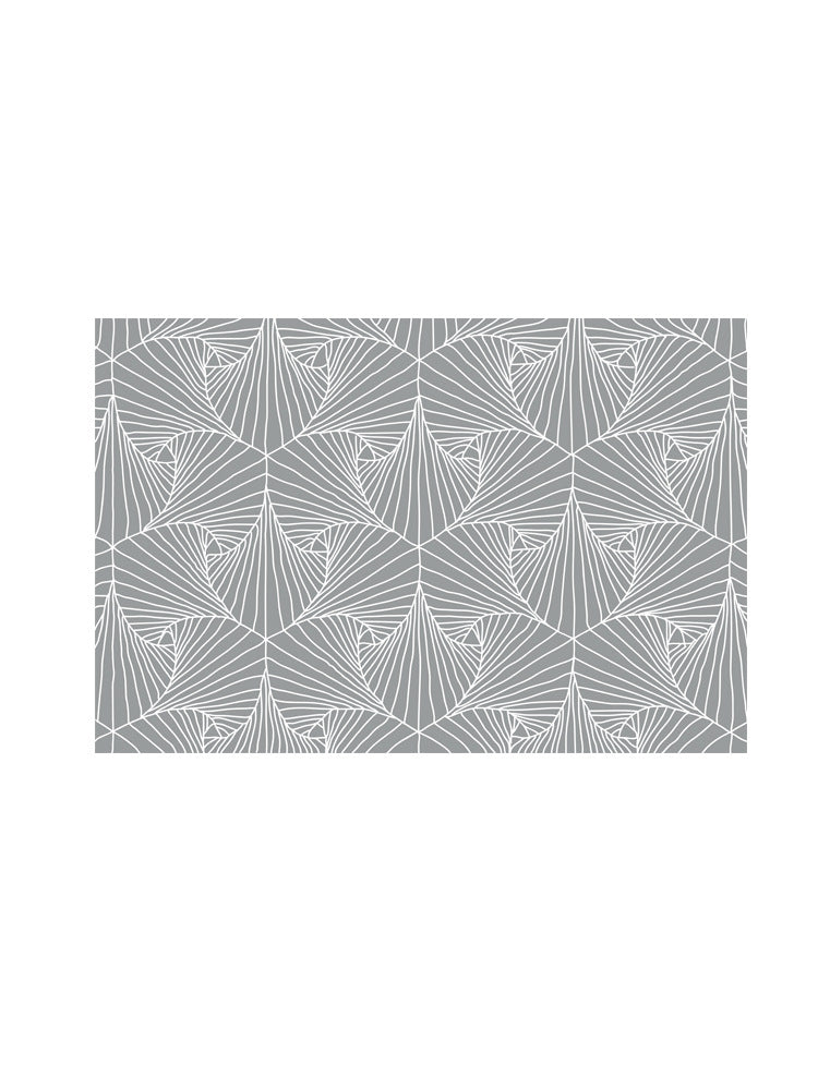 Abwaschbare Tischdecke mit kreisförmigem Retro-Print und PVC‑Beschichtung
