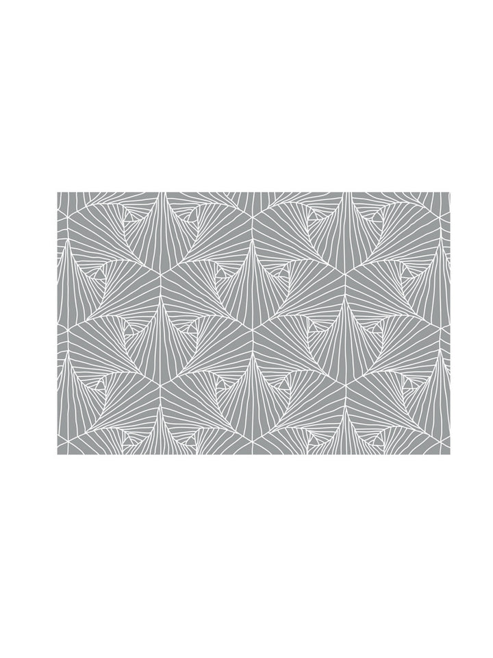 Abwaschbare Tischdecke mit kreisförmigem Retro-Print und PVC‑Beschichtung