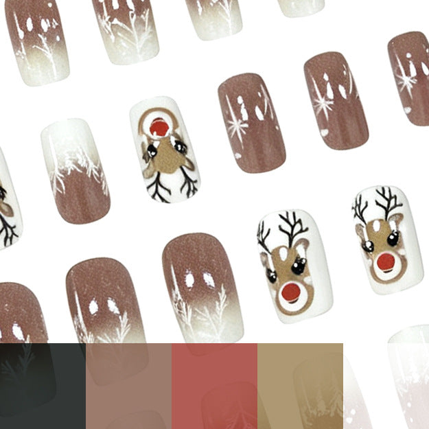 Festliches Rentier-Nageldesign Karnz