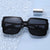 Damen quadratische Designer-Sonnenbrille mit eleganten Verzierungen Karnz