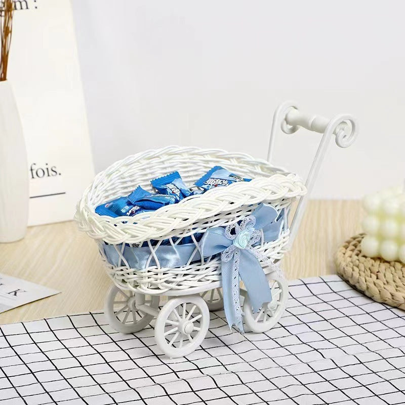 Vintage Woven Doll Pram Karnz