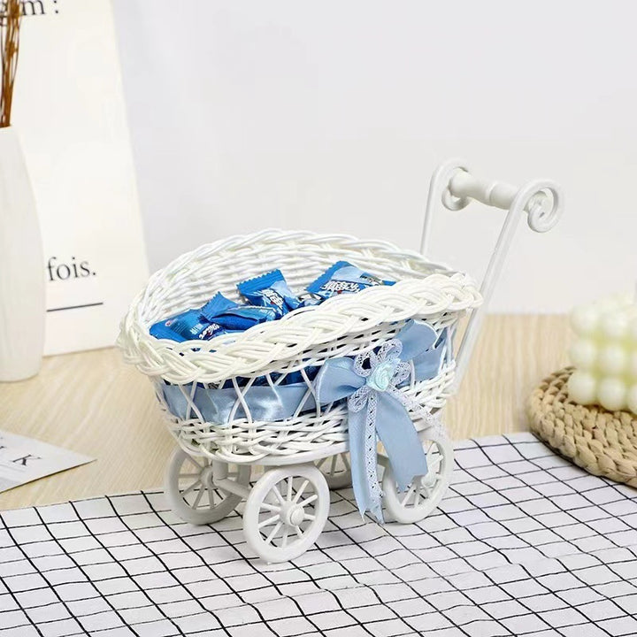 Vintage Woven Doll Pram Karnz