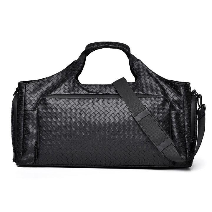Gewebte Leder Reise-Duffel-Tasche Karnz