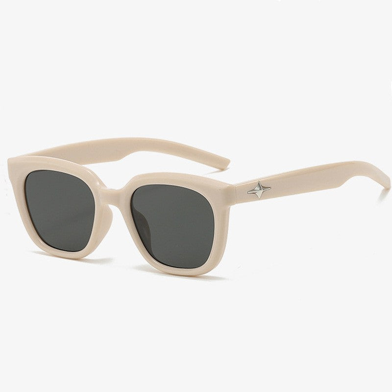 Damen modische quadratische Sonnenbrille mit UV-Schutzfilter und robustem Rahmen Karnz
