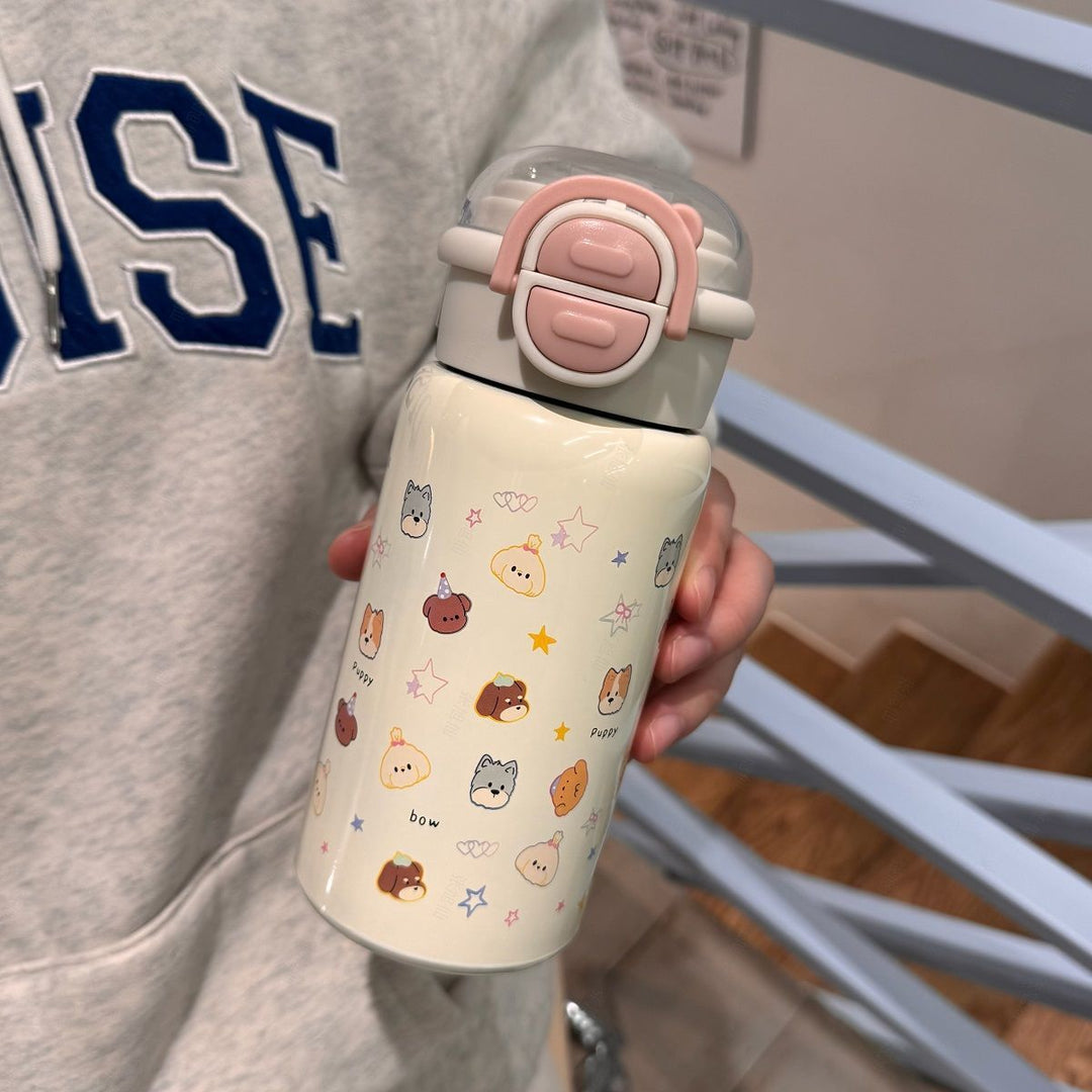 Damen Kinder-Trinkflasche mit fröhlichem Tierdesign Karnz