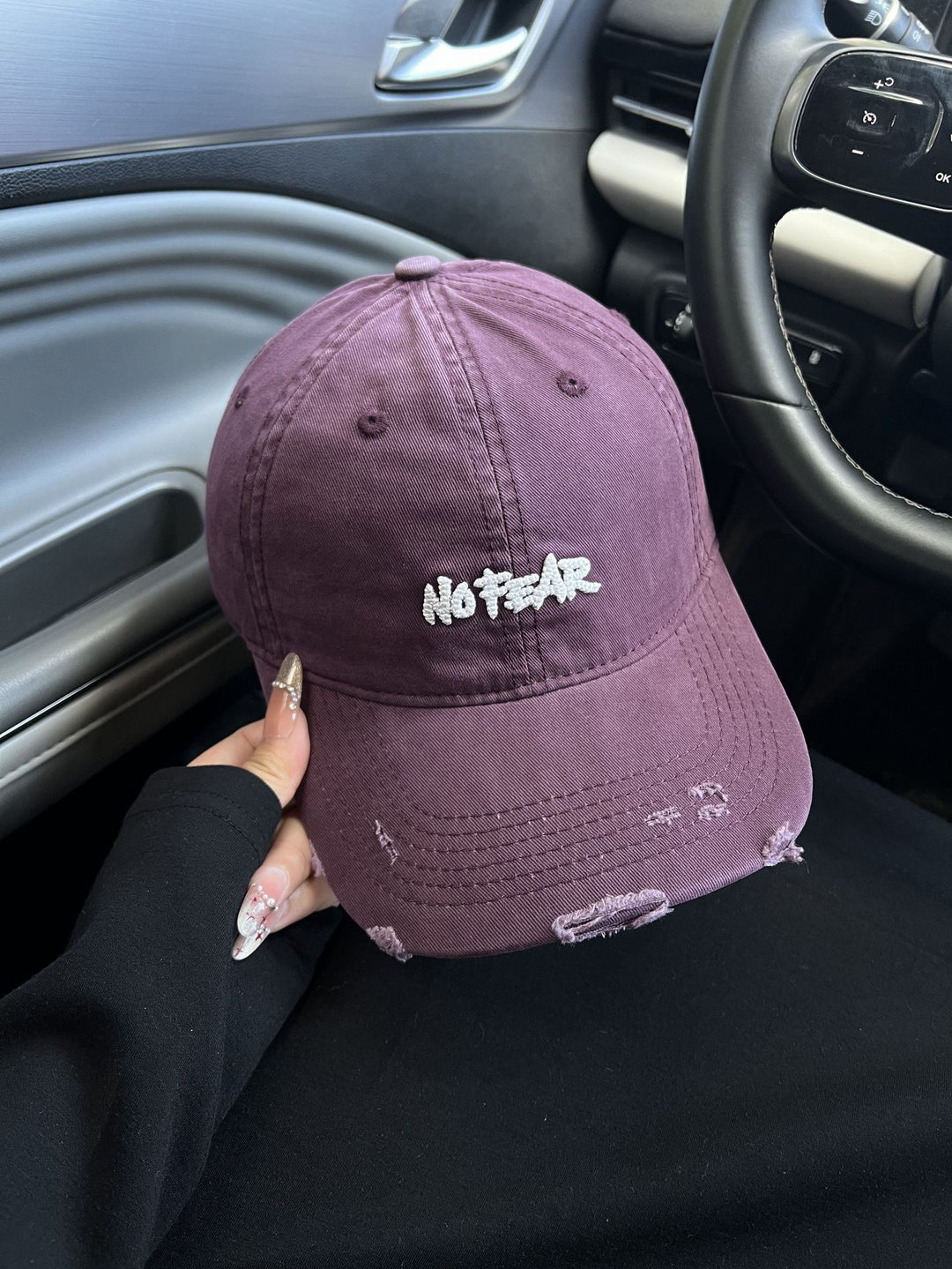 Vintage-inspirierte Baseballkappe mit Used-Look