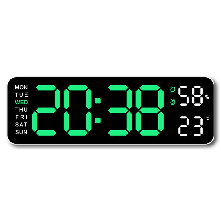 Digitaler Wandwecker mit Temperatur- und Luftfeuchtigkeitsanzeige Karnz