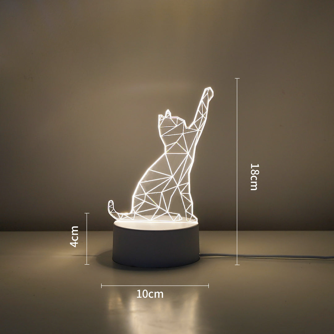 LED Tiger Figur Dekorative Lampe