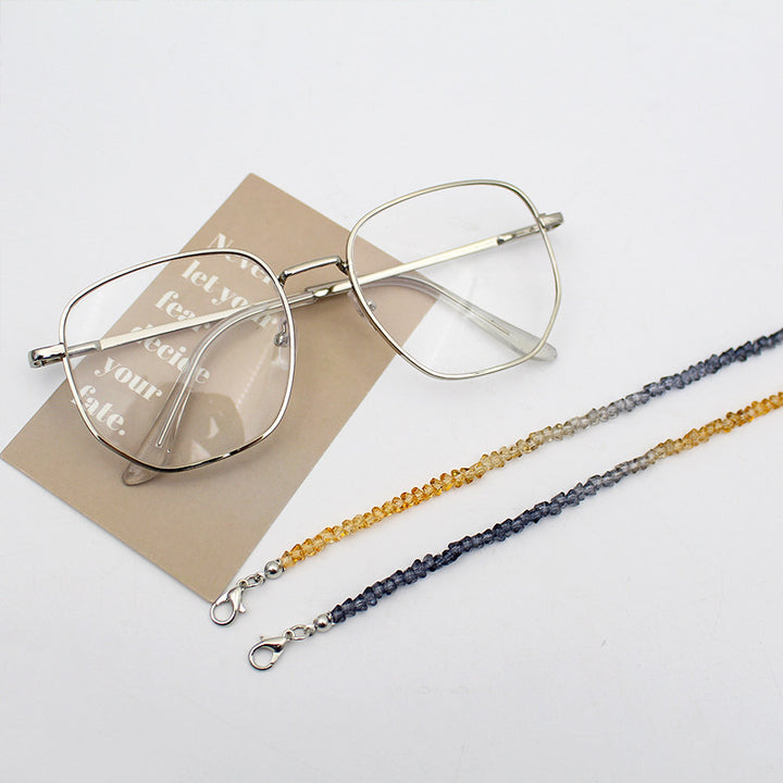 Elegante Kristallperlen Brille Kette Karnz