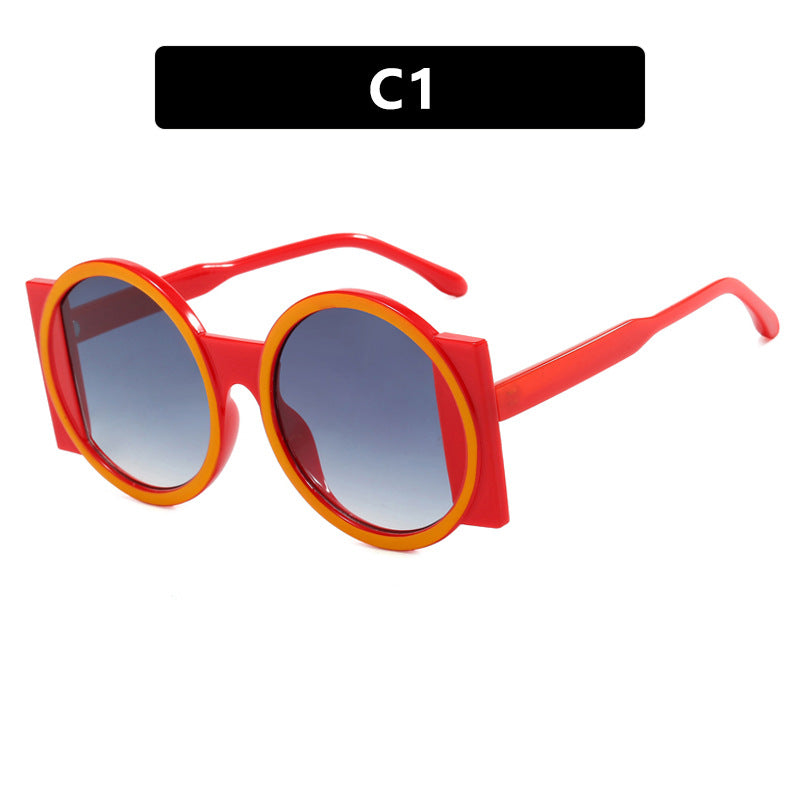 Damen oversized Sonnenbrille mit eckigem Rahmen und UV-Schutz Karnz