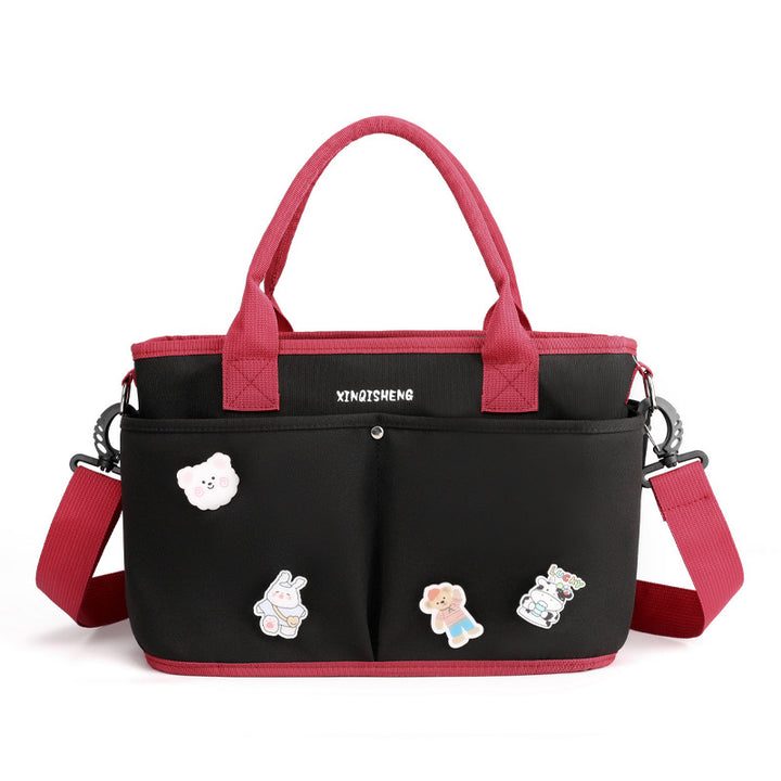 Multi-Taschen Blumenmuster Tote Bag Karnz