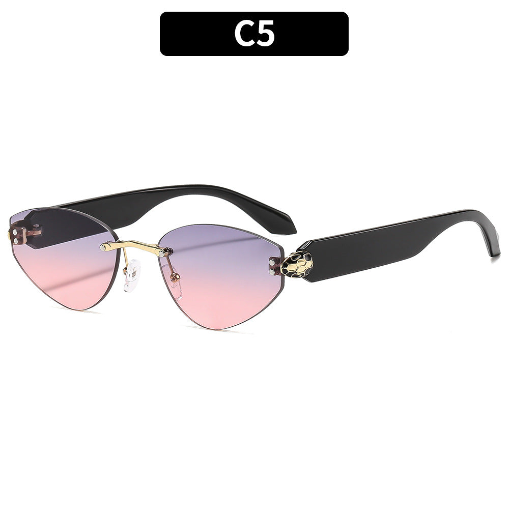 Schicke Winkelförmige Katzenaugen-Sonnenbrille