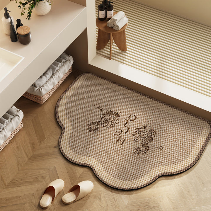 Stylische Badezimmermatte für moderne Innenräume