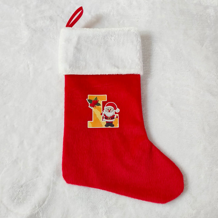 Festlicher Weihnachtsstrumpf mit personalisierbarem Motiv