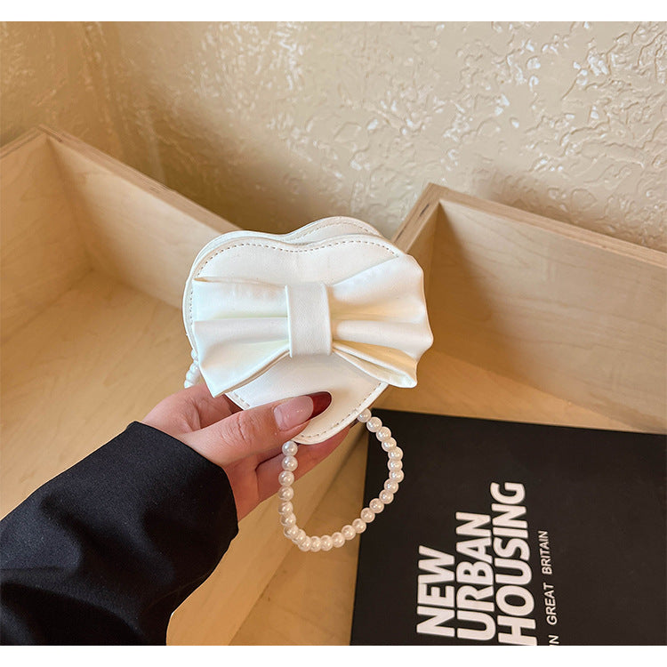WoHerzförmige Schleifen-Clutch Tasche Karnz