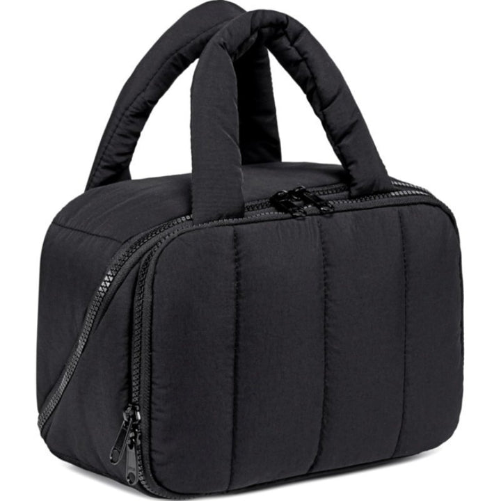Damen isolierte Kühltasche mit doppeltem Reißverschluss und robusten Griffen Karnz