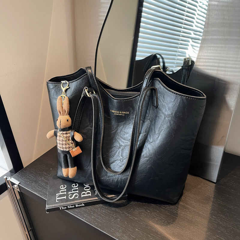 Luxuriöse Leder Handtasche Karnz