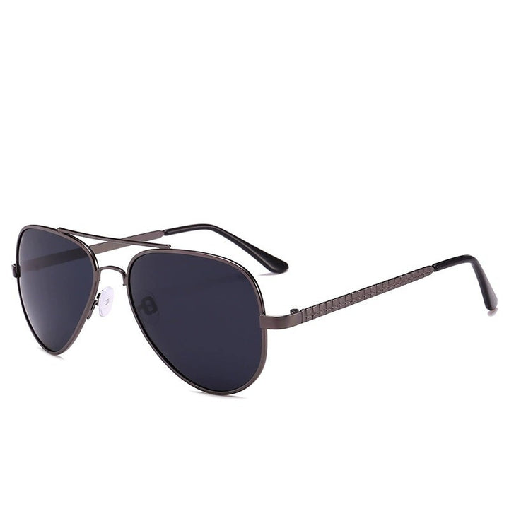 Herren Piloten Sonnenbrille mit UV-Schutz und trendigem Metallscharnier Karnz