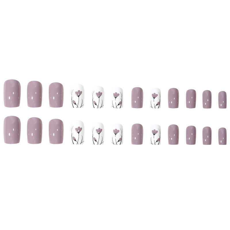 Floral Art Press-On Nail Set Karnz