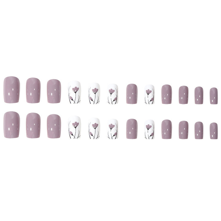 Floral Art Press-On Nail Set Karnz