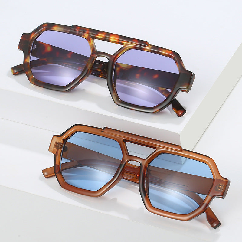 Geometrische Oversized Sonnenbrille Karnz