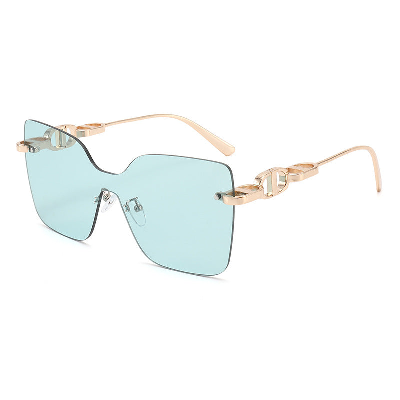 Damen elegante oversized Sonnenbrille mit modischem Rahmen und UV-Schutz Karnz