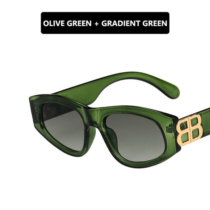 Damen stilvolle Cat-Eye Sonnenbrille mit modernem Leopardenmuster Karnz