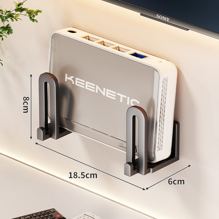 Kompakte vertikale Router-Wandhalterung Organizer