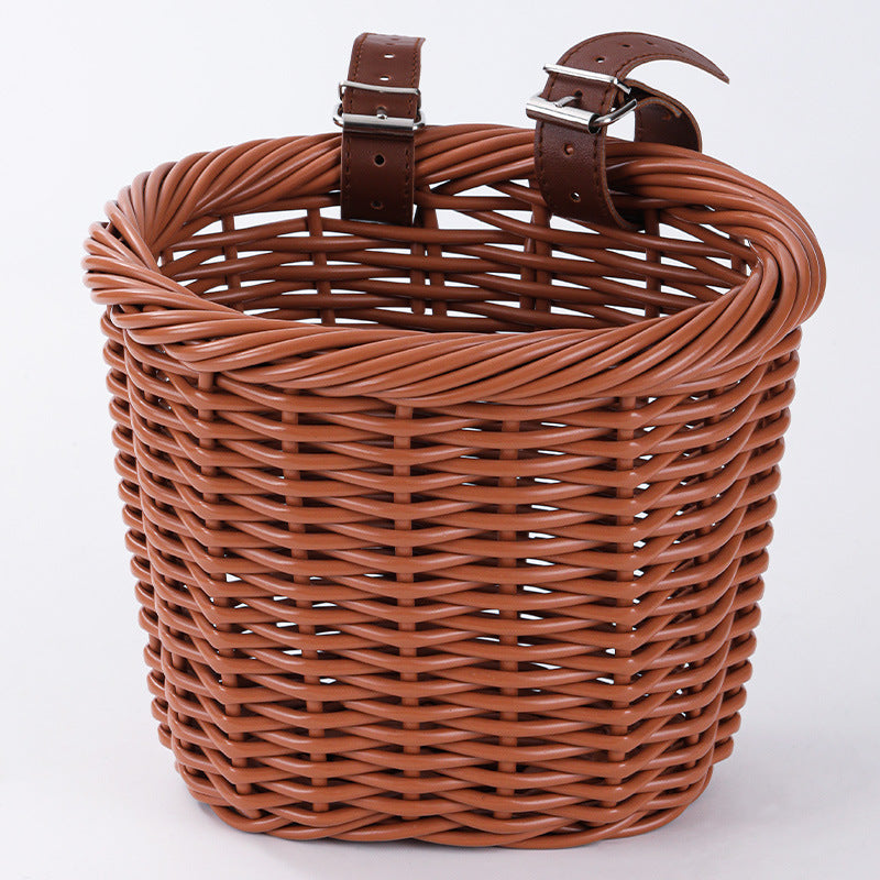 Unisex Aufbewahrungskorb mit eleganten Ledergriffen Karnz