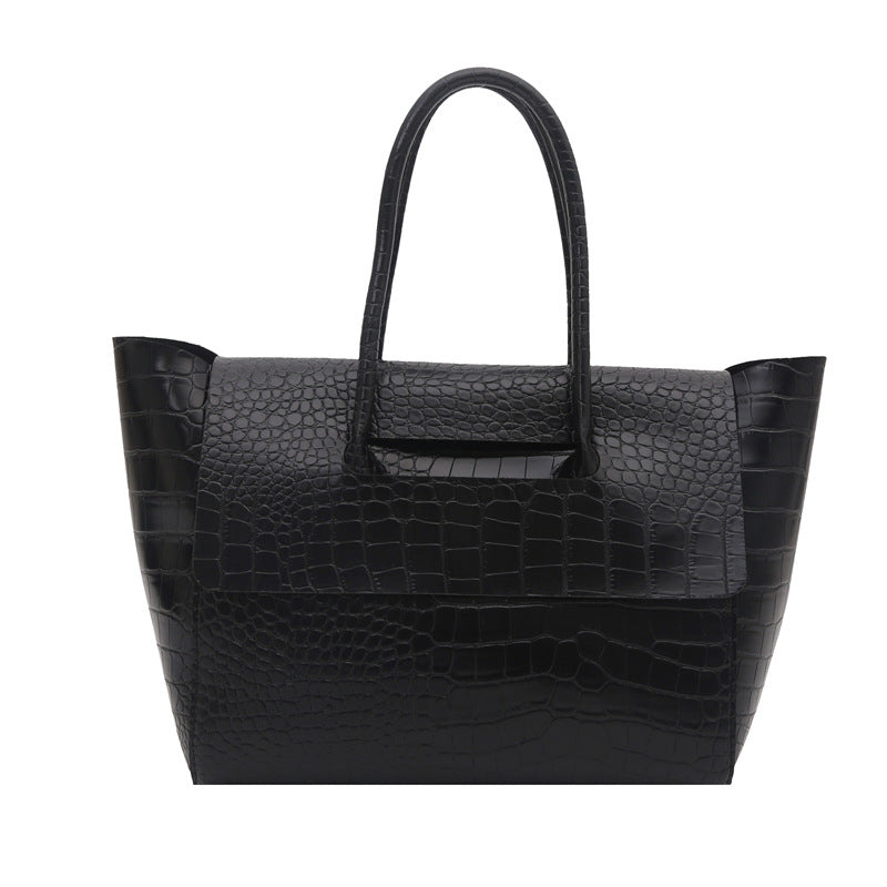 WoCrocodile Texturiert Strukturierte Handtasche Karnz