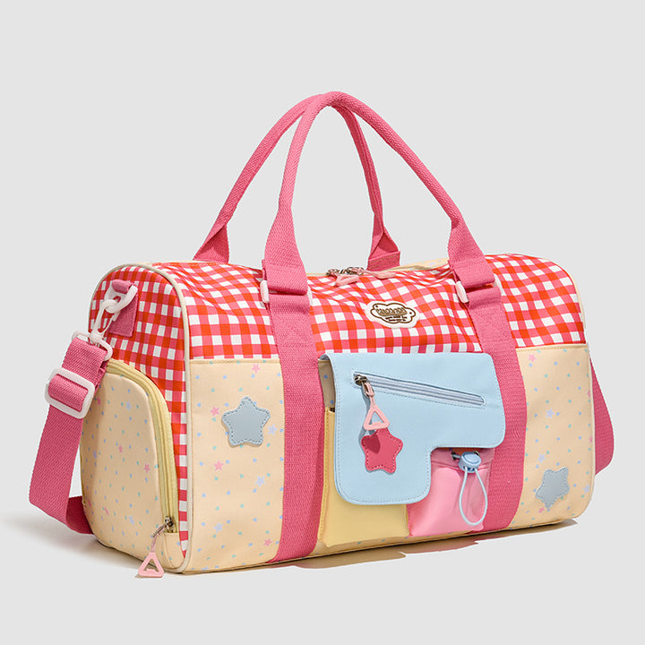 Verspielt gemusterte Tragetasche Duffle Bag Karnz