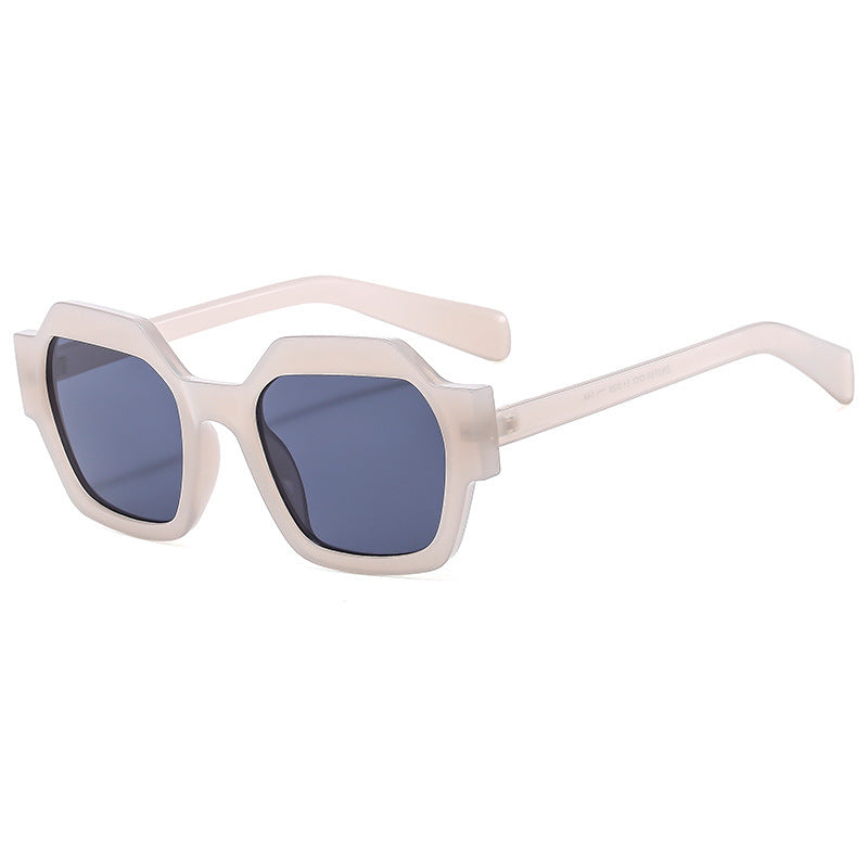 Damen Geometrische Sonnenbrille mit modernem Rahmen und UV-Schutz Karnz