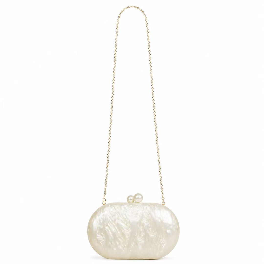 Perlmutt-Acryl-Abend-Handtasche