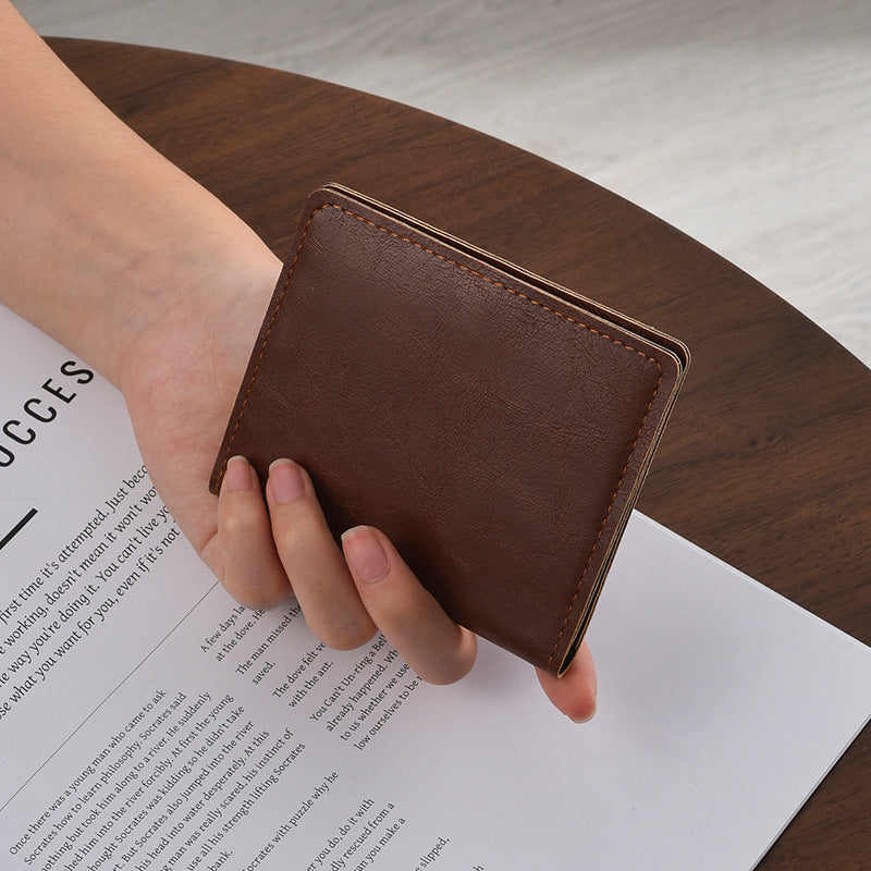 Kompakte Leder Reisebrieftasche Karnz