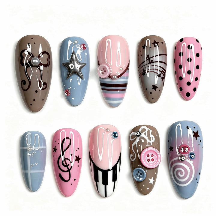 Kreative Nagelüberzüge