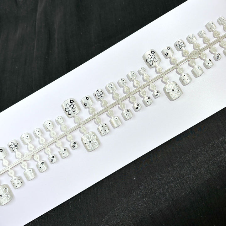 Kreatives Floral Nagelkunst Aufkleber Set