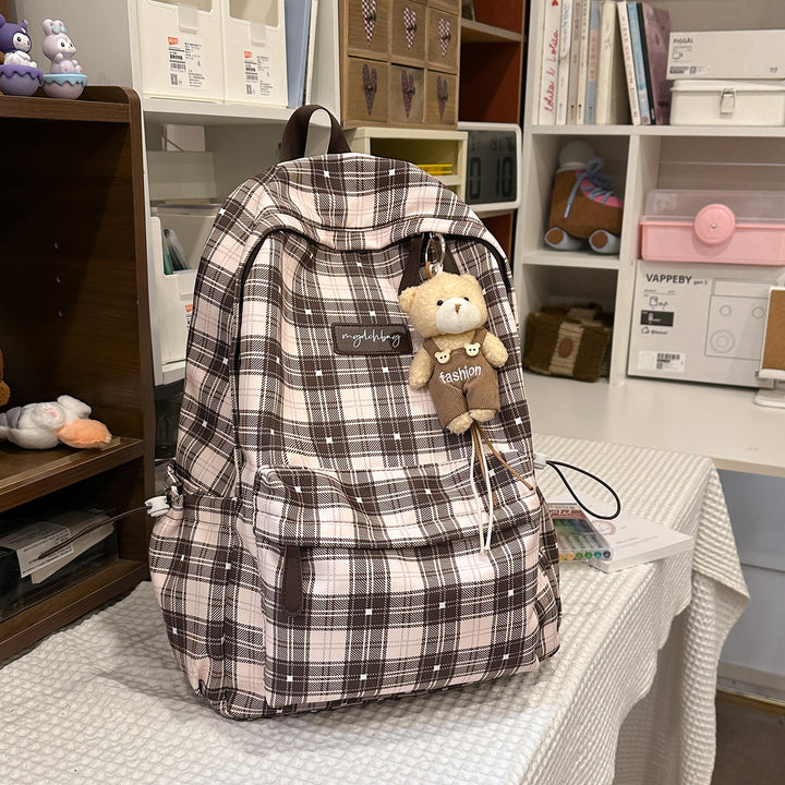 Trendiger Karomuster-Rucksack Karnz