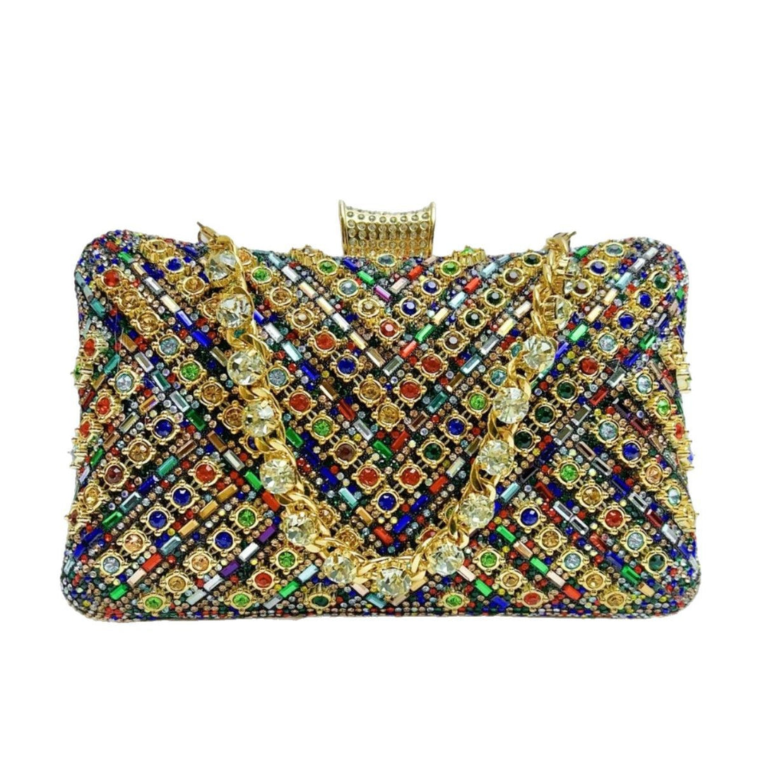 Kristallbesetzte Abendclutch