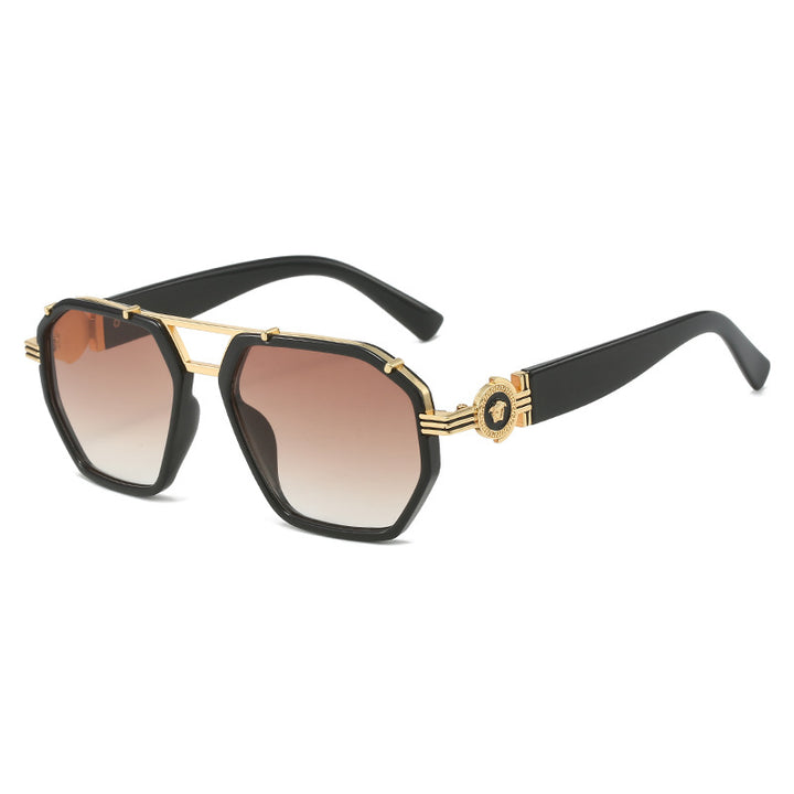 Elegante Übergroße Geometrische Sonnenbrille Karnz