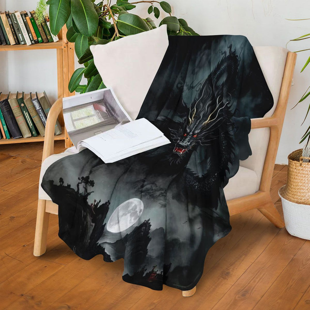 Künstlerische drachenthemen Fleece Decke
