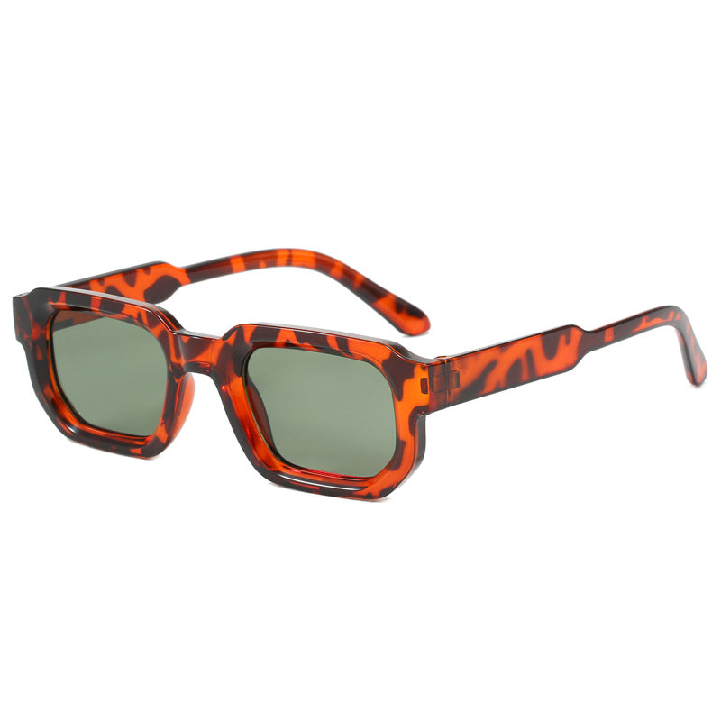 Damen Modische quadratische Sonnenbrille mit klarem Rahmen Karnz