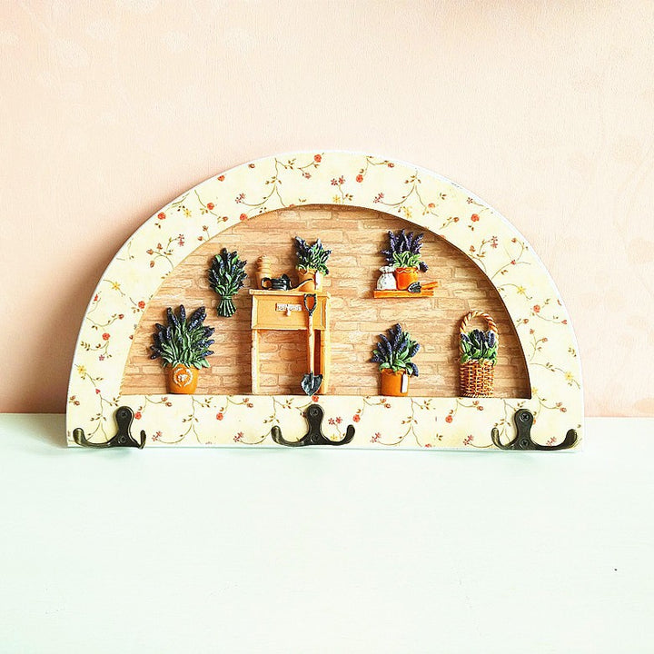 Dekorativer Wandhakenregalset