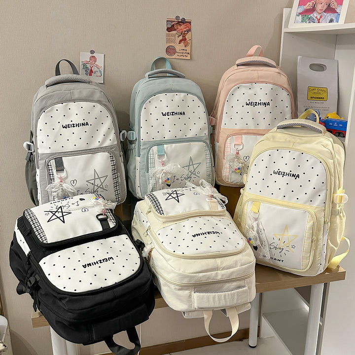Trendige gepunktete Rucksack Karnz 1791204846